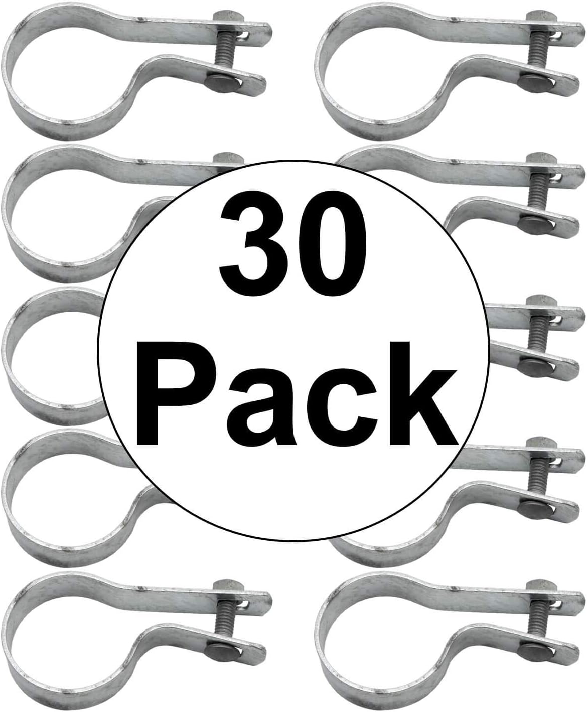 1-7/8" Tension Band for Chain Link Fence - Galvanized Steel - 30 Pack