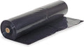 Black Plastic Sheeting 6 mil - Polyethylene Vapor Barrier Plastic Sheeting, Black Painters Tarp, Roll of Heavy Duty