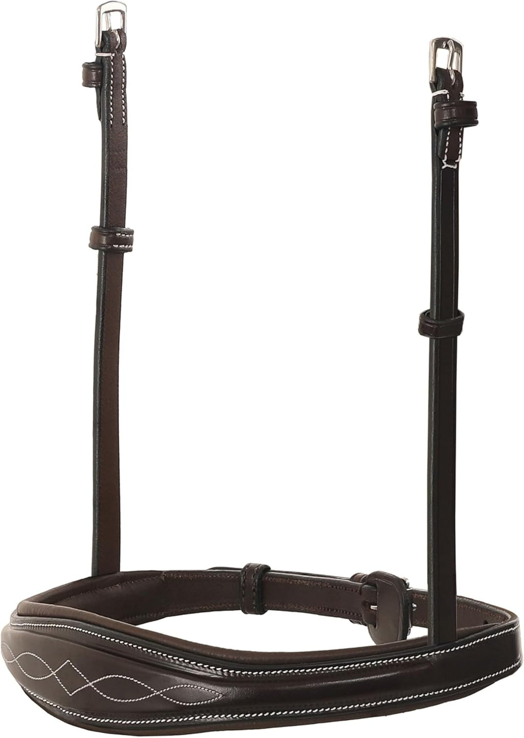 Exion Anatomic English Hunter Bridle with Padded Noseband & Rubber Reins