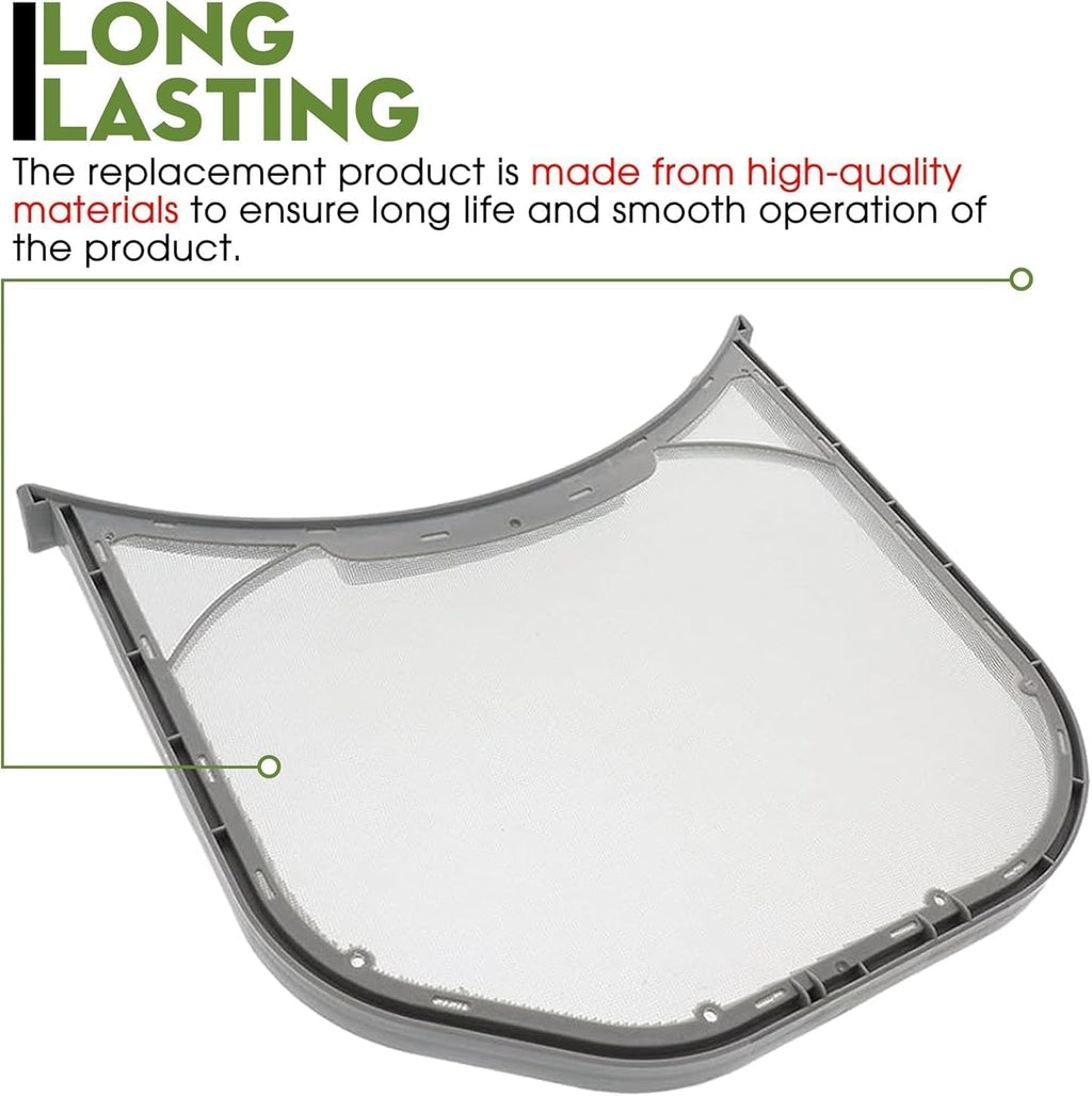 2PC Stainless Steel Dryer Lint Filter for LG DLE3050W DLE3400W DLGX3901B