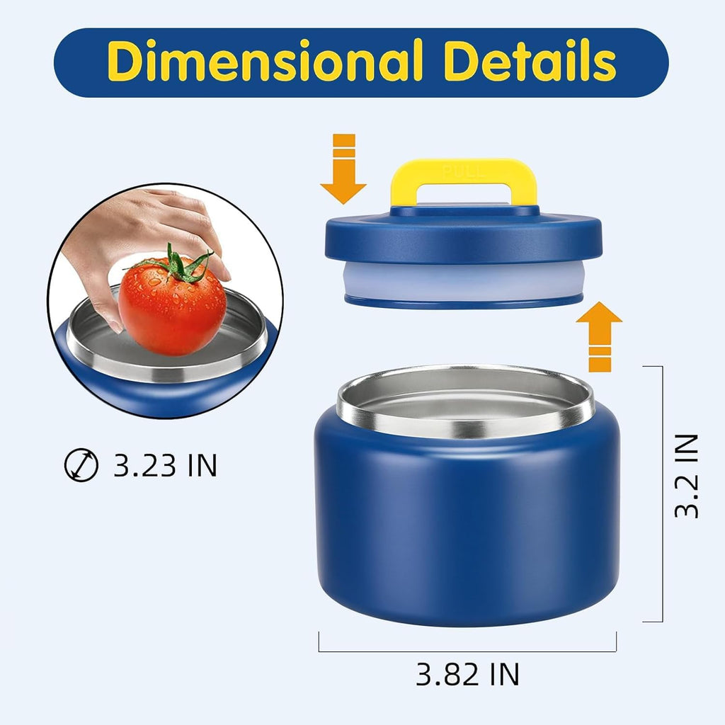 8 Oz Thermo Food Jar for Hot & Cold Food for Kids, Insulated Lunch Containers Hot Food Jar,Leak-Proof Vacuum