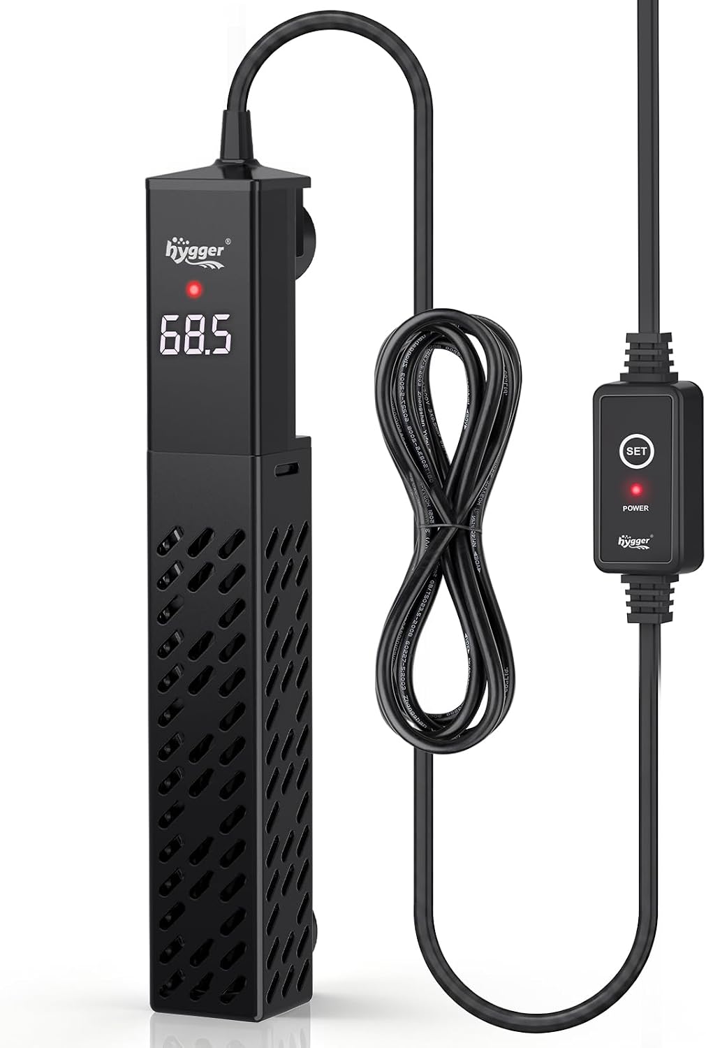 Upgrade Ceramic Aquarium Heater, 200W Digital Fish Tank Heater with Automatic Power-Off and Over-Temperature