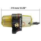 Coimoviol UF-10K Fuel Filter Water Separator Assembly Compatible with Marine Outboard Motor Mercury Yamaha Suzuki Tohastsu Outboard Engine, Universal Filter with Wrench and Extra Filter Element