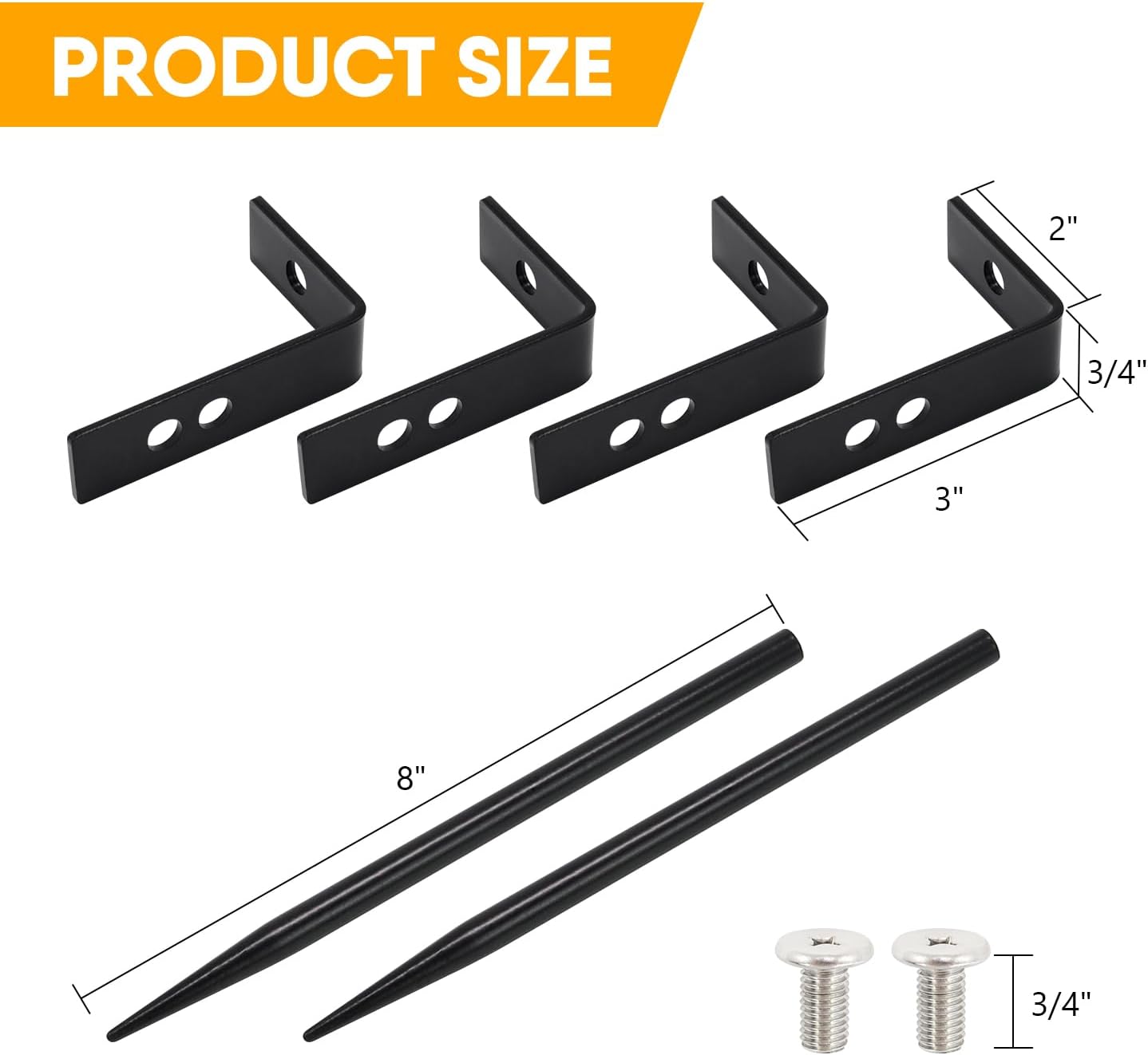 Rainwater Downspout Bracket - Heavy-Duty Galvanized Iron with Eco-Friendly Coating, Adjustable Size, Rust-Proof