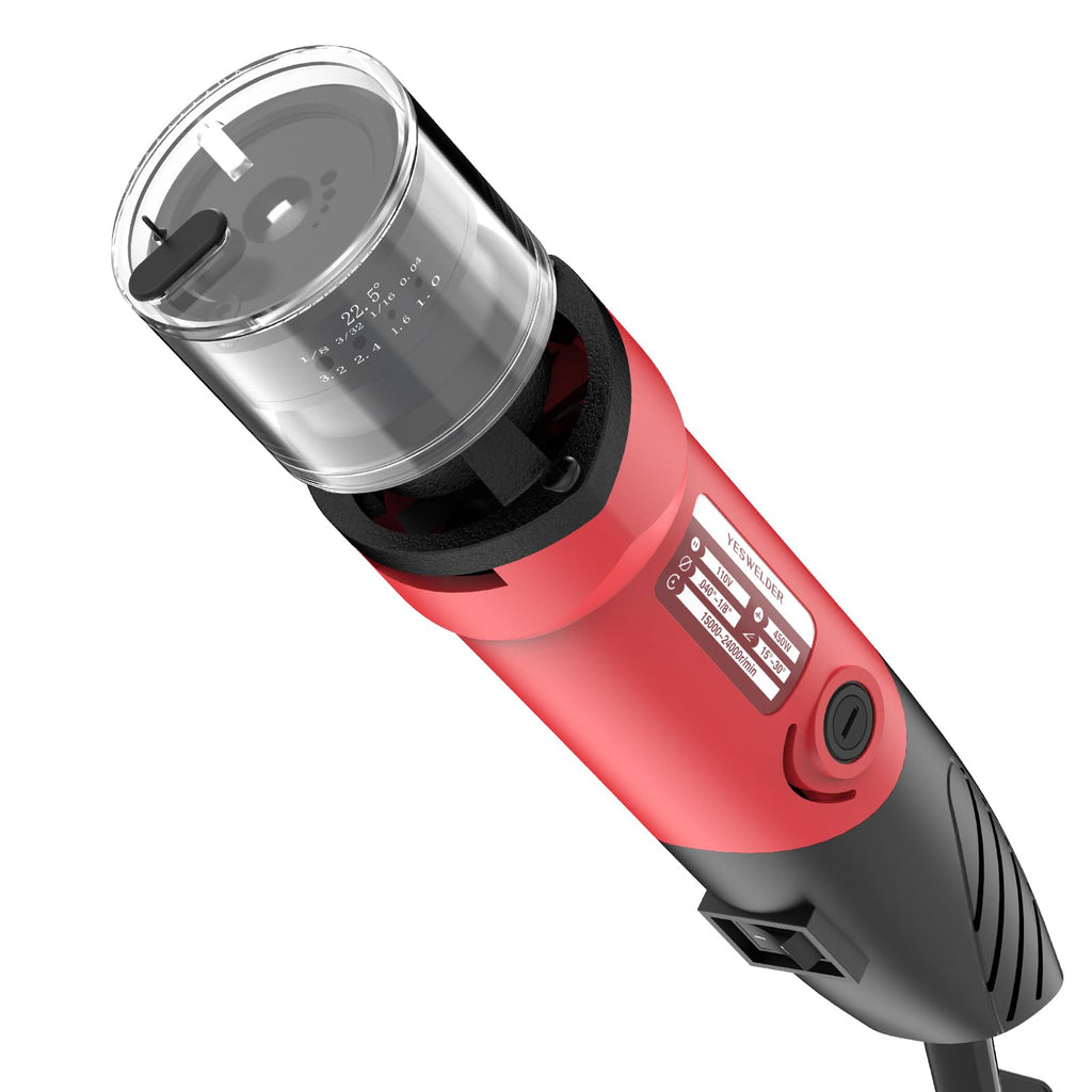 YESWELDER 110V Tungsten Electrode Sharpener, Wired, 4 Sizes, 6-Speed
