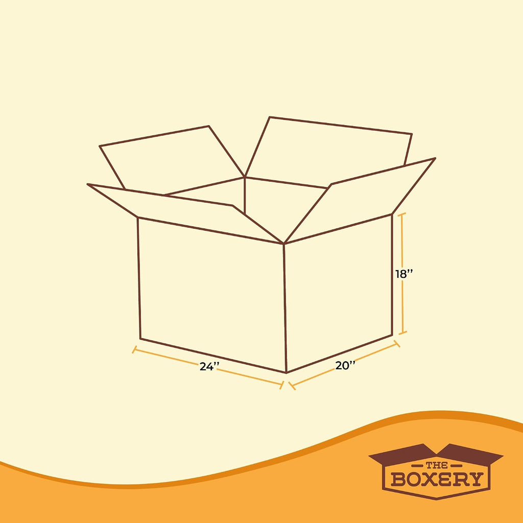 24 x 20 x 18" Heavy Duty ECT44 Cardboard Boxes, 15 Pack