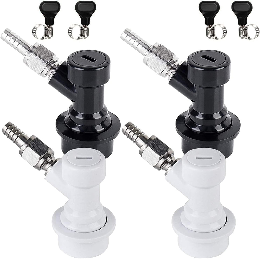 Ball Lock Keg Fittings Disconnect, Ball Lock MFL Quick Connector | Ball Lock Keg Connectors 5/16” Gas 1/4” Liquid