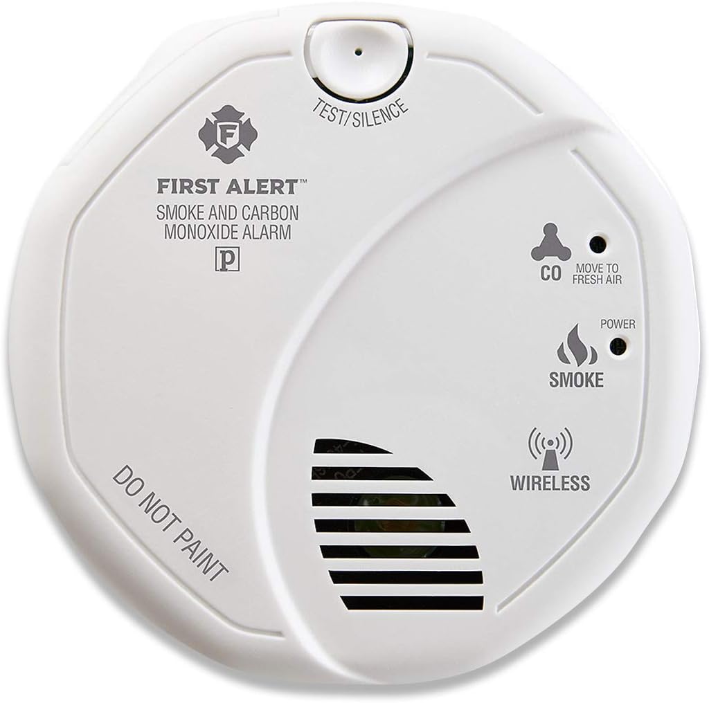1044817 Wireless Smoke & Carbon Monoxide Alarm Works With ZWAVE & Ring