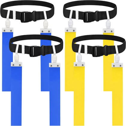 Adjustable Flag Football Belt Set, with Belt and Flags, for Youths, Adults