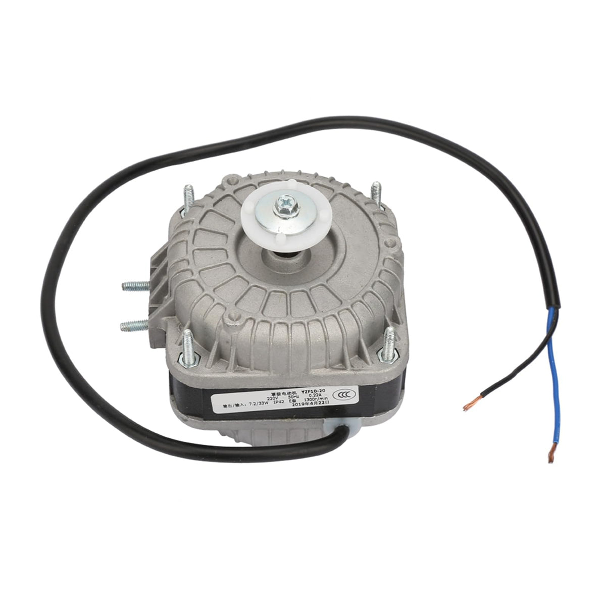 YZF10-20 Condenser Motor 33W 220V 0.25A 1300 RPM Fit for Refrigerator Industry Condenser Fan Motor ac Condenser Fan Motor Replacement Condenser Fan Motor attic Fan Motor