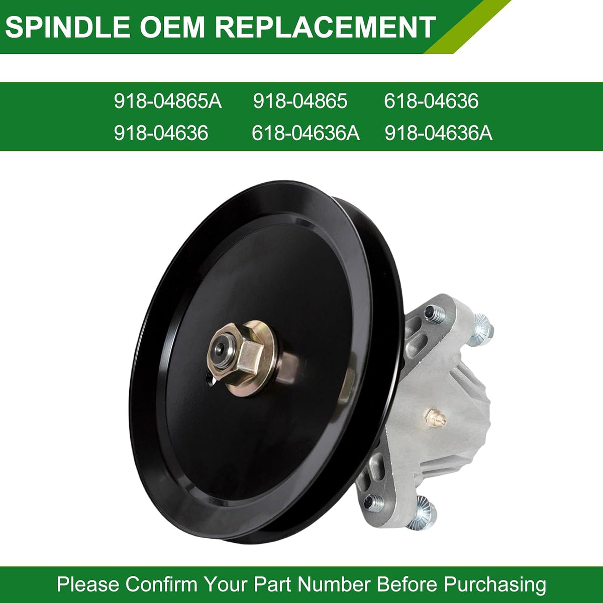 918-04865A 618-04865A 618-04636 Spindle Assembly for 46 Inch Mower 1pack