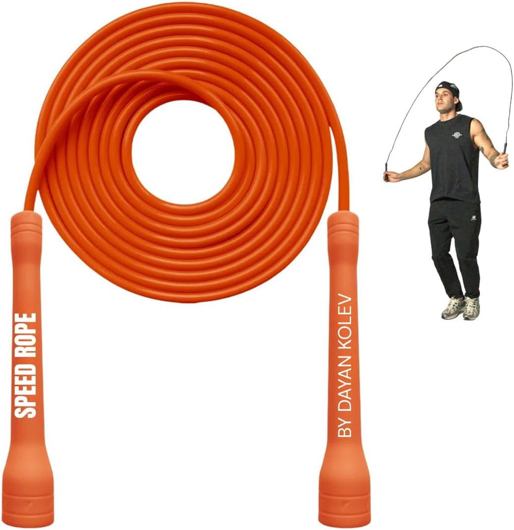 Speed Jump Rope by Dayan Kolev, 5mm PVC Skipping Rope, Great for Beginners and Advanced Athlets, Designed for
