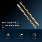 PATIKIL Letter A Drill Bit 4341 High-Speed Steel for Thin Metal 2 Pack
