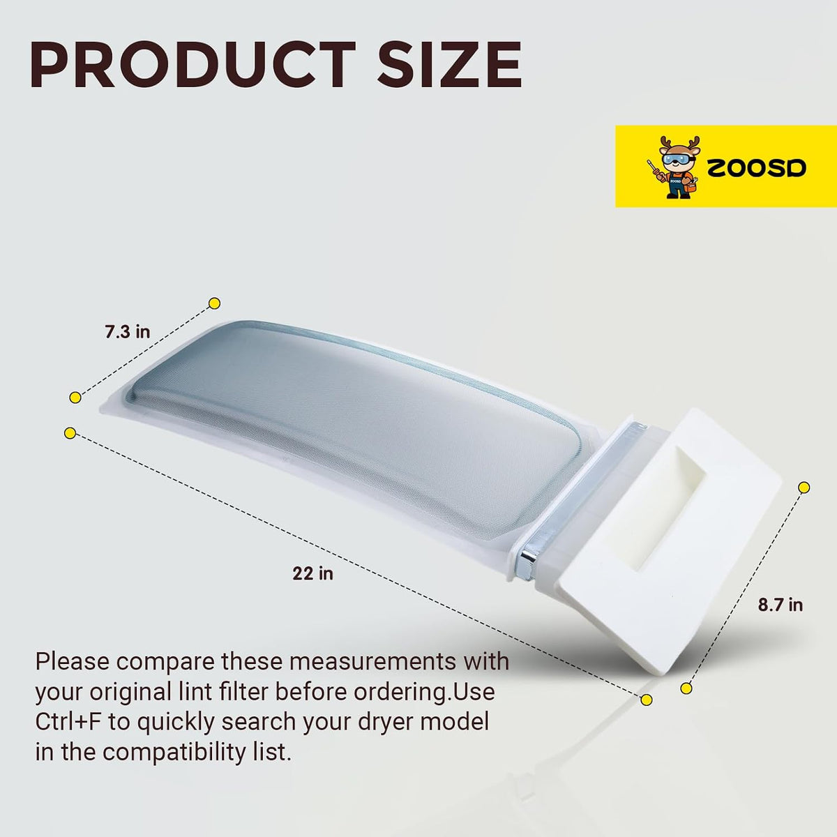 MEDC300XW1 MEDC300XW0 MEDC300BW0 MEDC215EW1 MEDC465HW0 Dryer Lint Filter