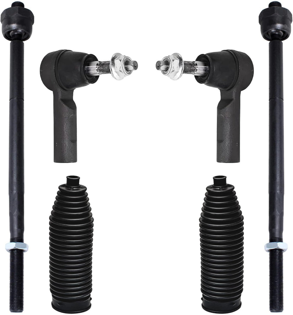 Detroit Axle - Front 6pc Tie Rods Kit for 2013-2018 Ram 1500