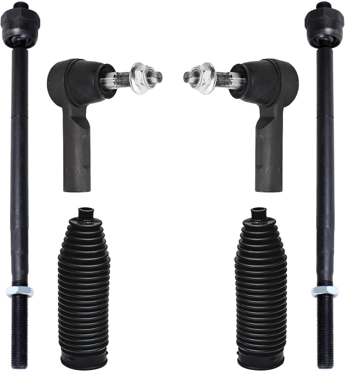 Detroit Axle - Front 6pc Tie Rods Kit for 2013-2018 Ram 1500