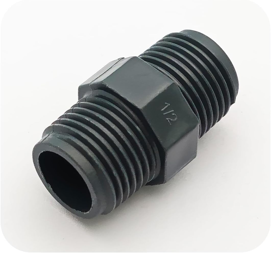 5PCS 1/2" PVC Hex Nipple Fitting
