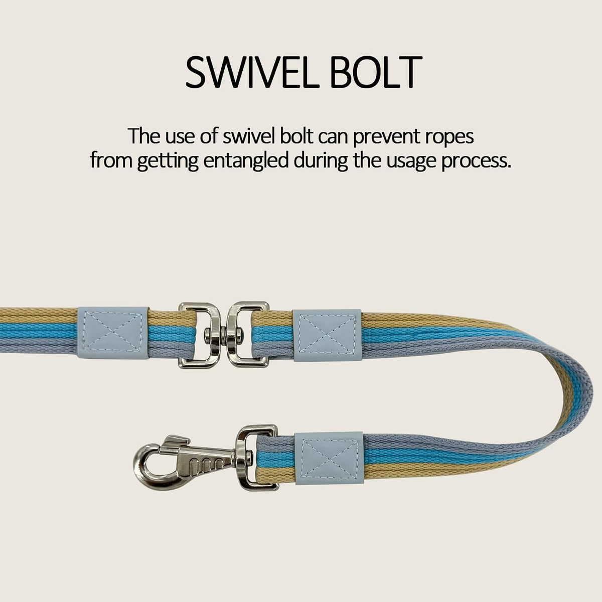Lunge Line Polyester Cotton Lunge Line 25 Ft with EVA Stop Equine Lunge Line for Horses with Swivel Bolt Snap