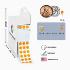 Orange Dot Stickers, 1/4 Inch, 1000/Box
