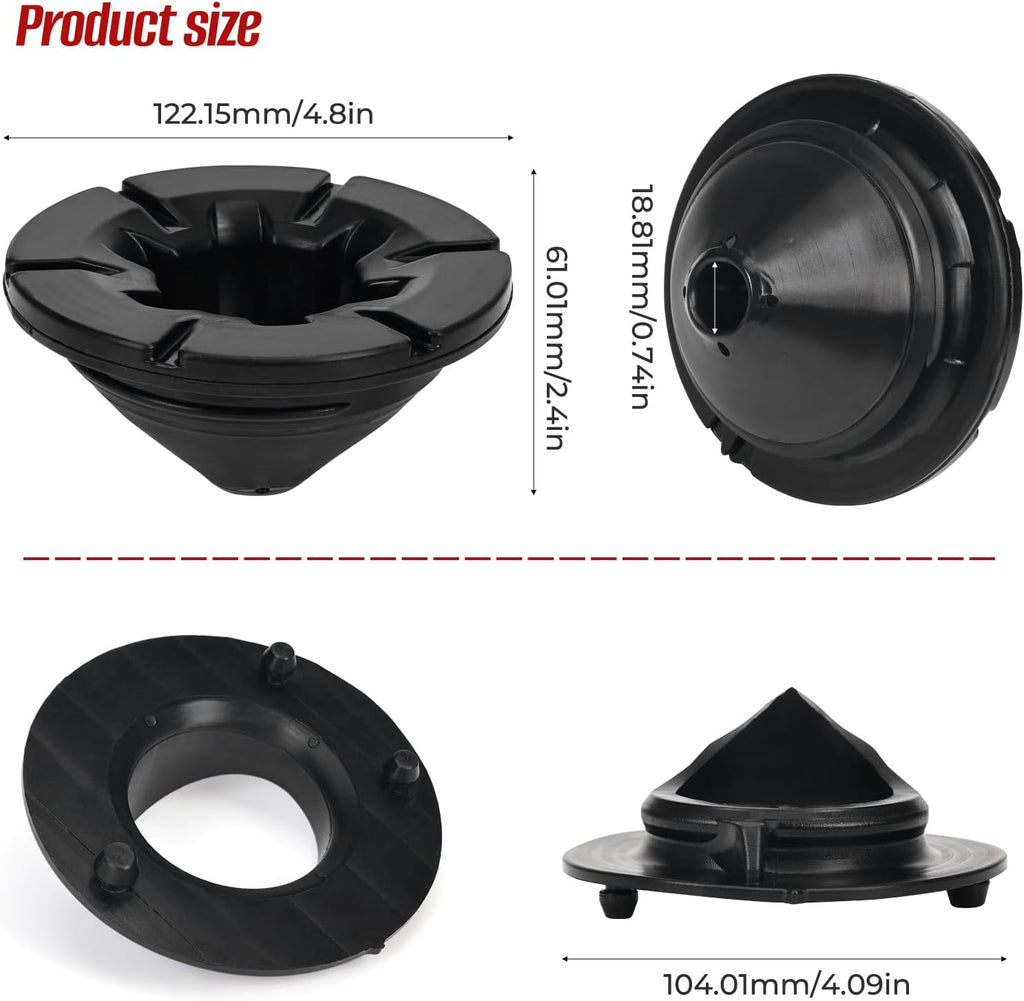 Rear Upper and Lower Coil Spring Insulator for Honda Civic 2006-2011, 2Pcs