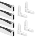 Aluminum Screen Frame Kit, 5/16 x 3/4 x 36", White (1 Kit)