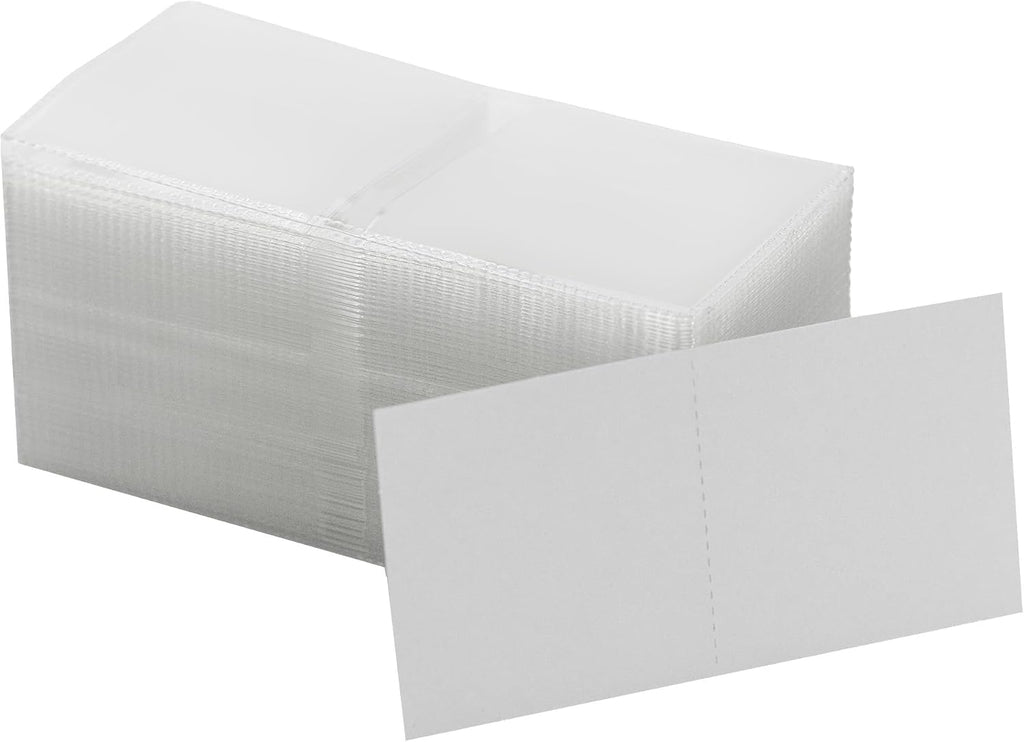 50 2x2 Double Pocket Coin Flips PVC Free Clear Vinyl Holders with Inserts