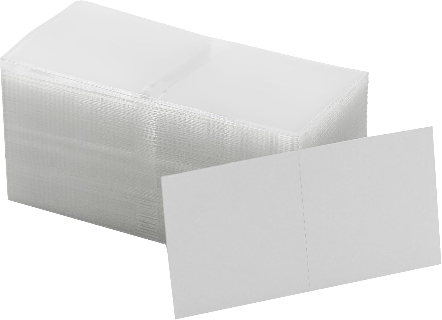 50 2x2 Double Pocket Coin Flips PVC Free Clear Vinyl Holders with Inserts