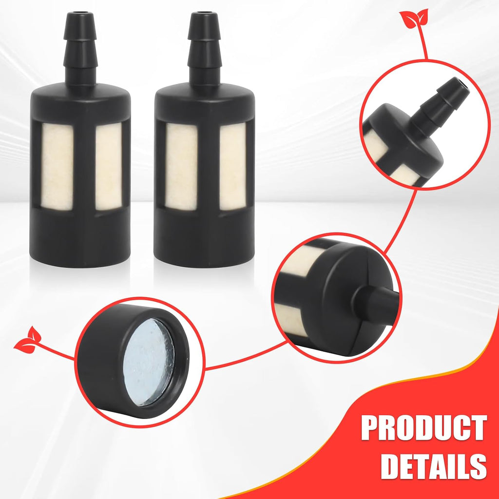 Podoy ZF-1 ZF1 Fuel Filter for 1/8" ID Fuel Line (10 Pack)