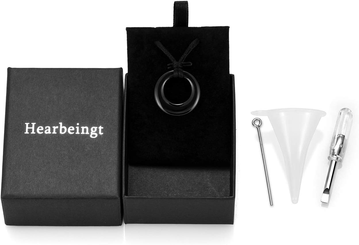 Cremation Jewelry Urn Necklace for Ashes for Women Men, Circle of Life Eternity Memorial Pendant Ash Jewelry