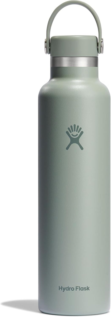 Water Bottle - Insulated Stainless Steel - Non Spill, Leakproof in 24 Oz Agave Green