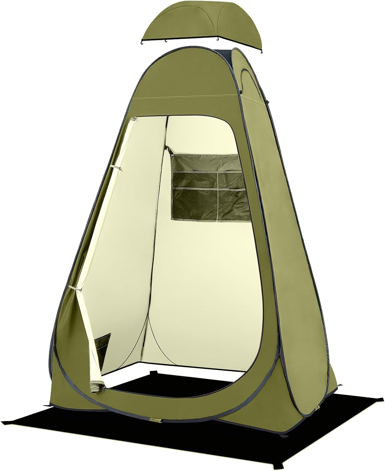 Pop Up Shower Tent, Portable Changing Tent with Rain Shelter & Windows, Privacy Tent for Camping, Toilet or Bathroom
