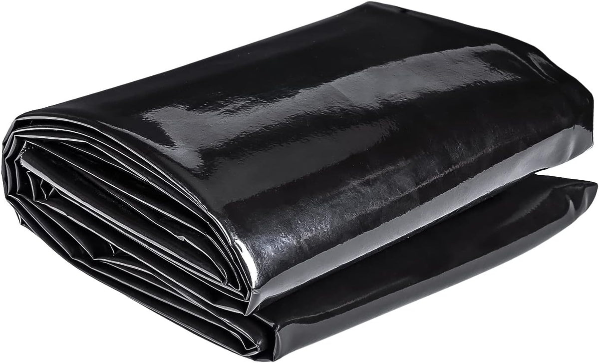 Pond Liner 10 x 13 Ft, 20 Mil HDPE UV Resistant Preformed Pond Liner Easy Cutting, Underlayment for Fountain