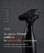 Mustache Trimmer for Men, Precision Beard Trimmer, IPX8 Waterproof
