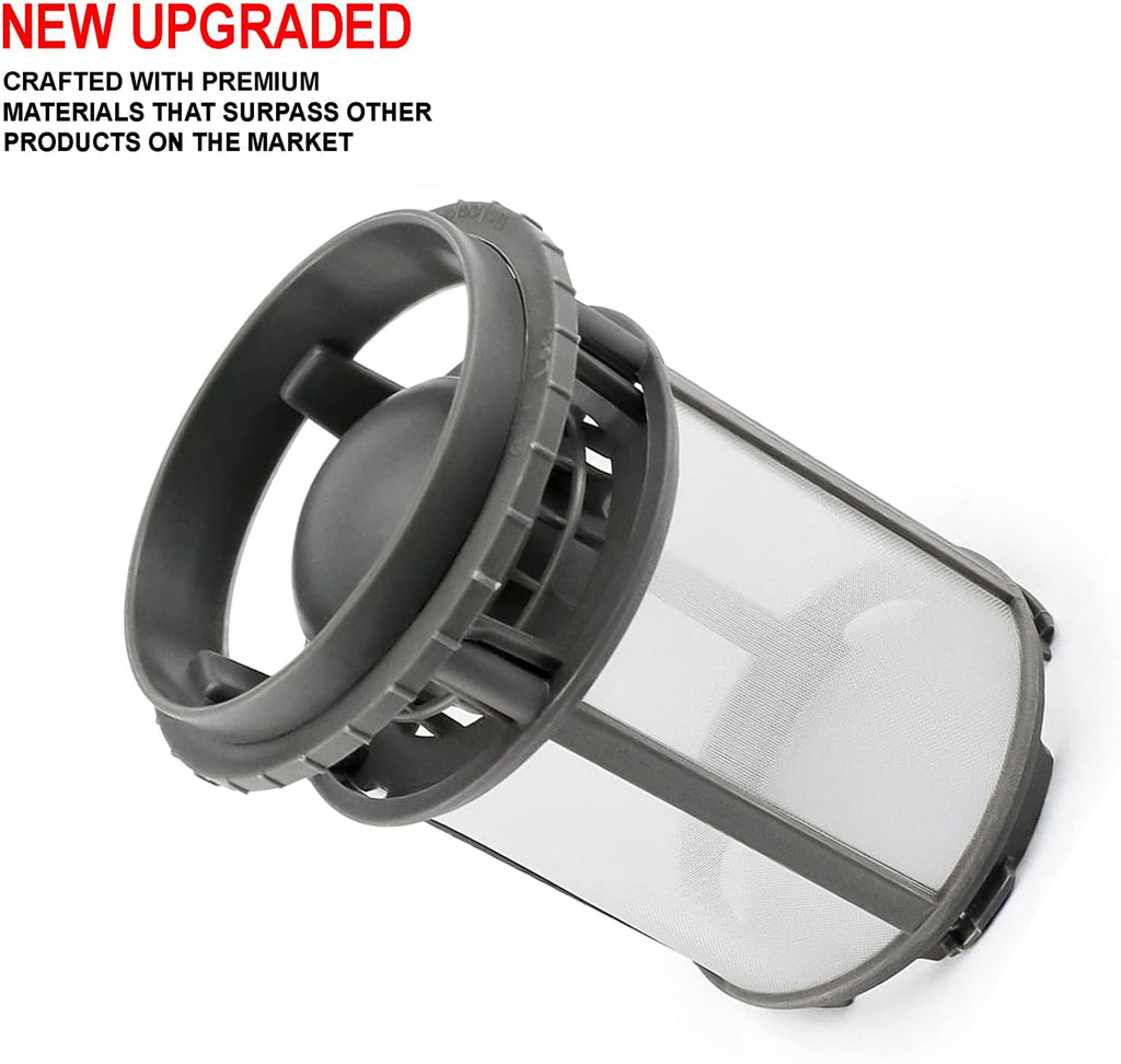 Upgraded Dishwasher Pump Filter Cup Compatible with KitchenAid KDTE254ESS2 KDTE254EWH2 KDTE204EBL0 KDTE204EWH0 KDTE204EWH1 KDFE104DWH0 KDFE304DWH0 KDTE334DSS0 KDTE104EBS4 KDHE704DSS0 KDFE104DSS3