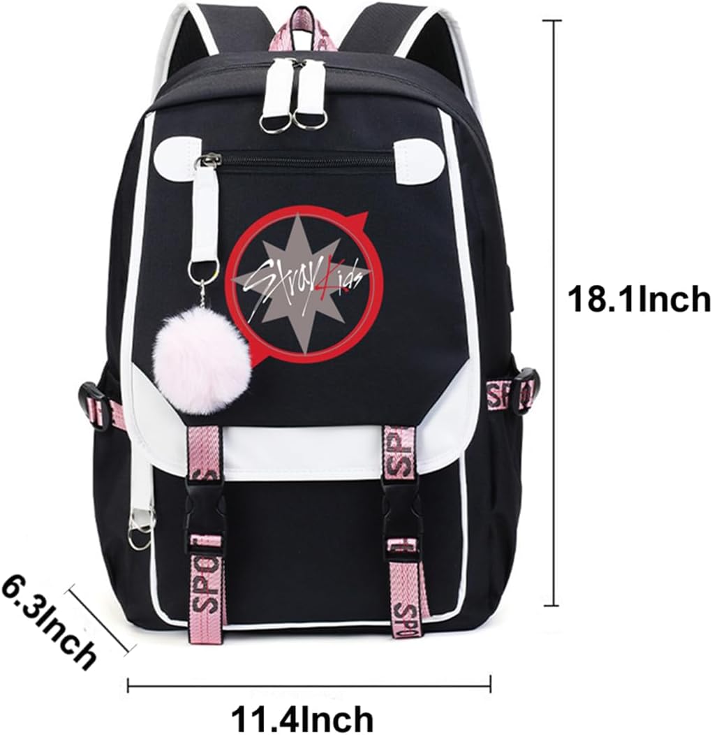 Stray Kids Backpack Merch, Stray Kids Book Bag Casual Backpack