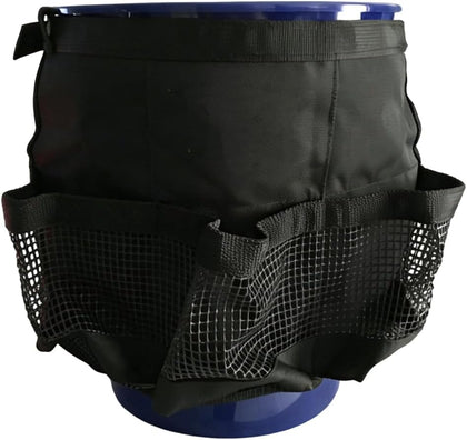 5 Gallon Bucket Tool Organizer Bag, Multi-Purpose Car Wash Caddy Bucket Tool Bag with Mesh Pockets, Universal Car