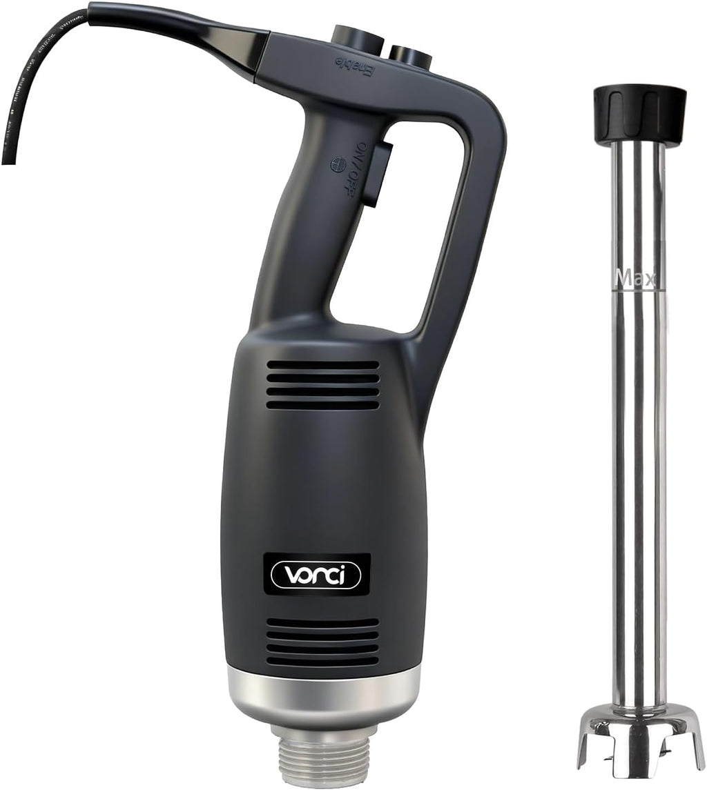 750W Commercial Immersion Blender, Electric Hand Blender with 16" Detachable Shaft, Variable Speed