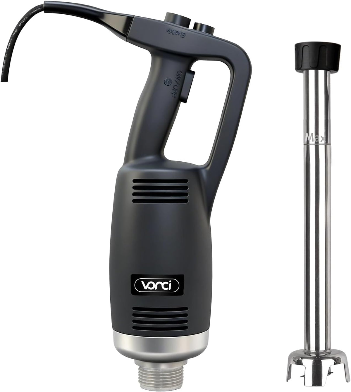 750W Commercial Immersion Blender, Electric Hand Blender with 16" Detachable Shaft, Variable Speed