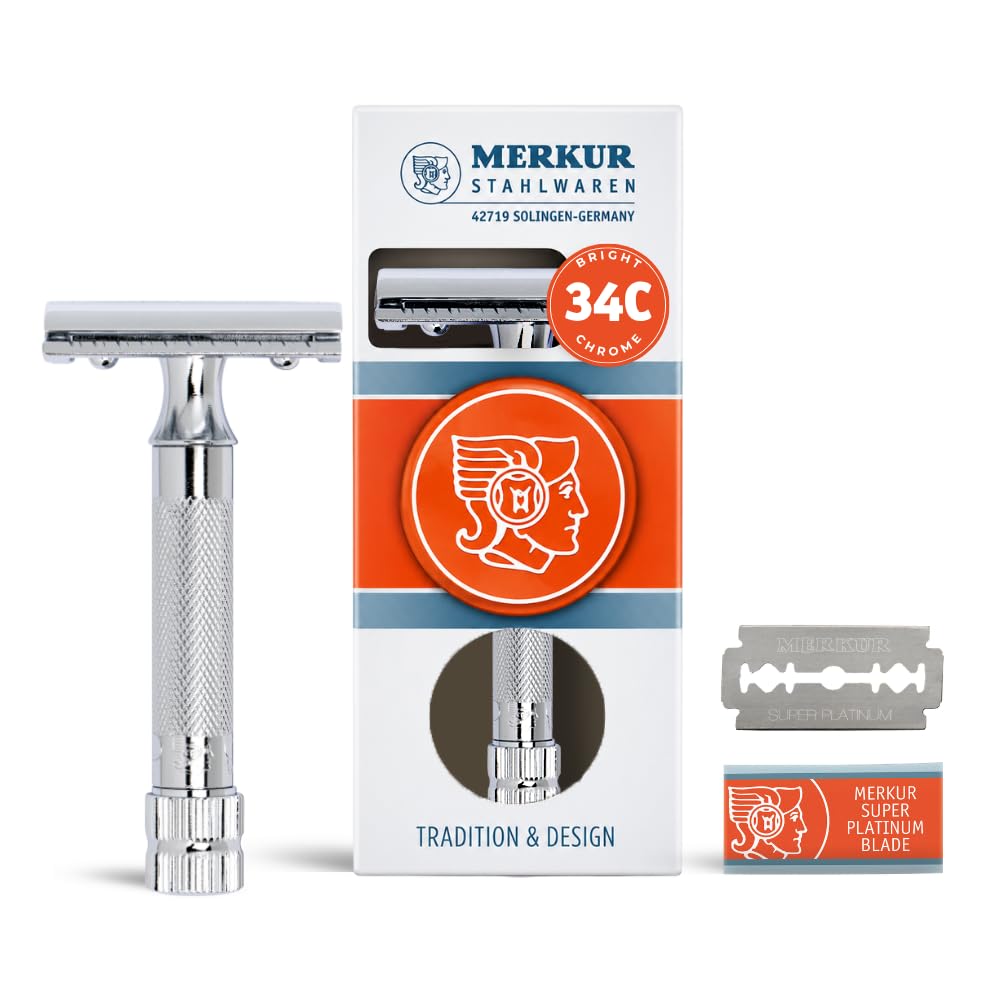Mk34c Double Edge Razor with Heavy Duty Short Handle