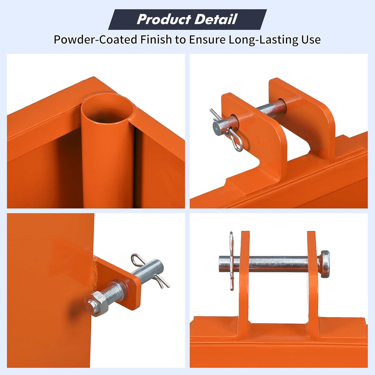 3 Point Ballast Box for Tractor Category 1, 800 LBS Capacity 5 Cu.ft Volume, Heavy Duty Steel with Standard 2" Hitch