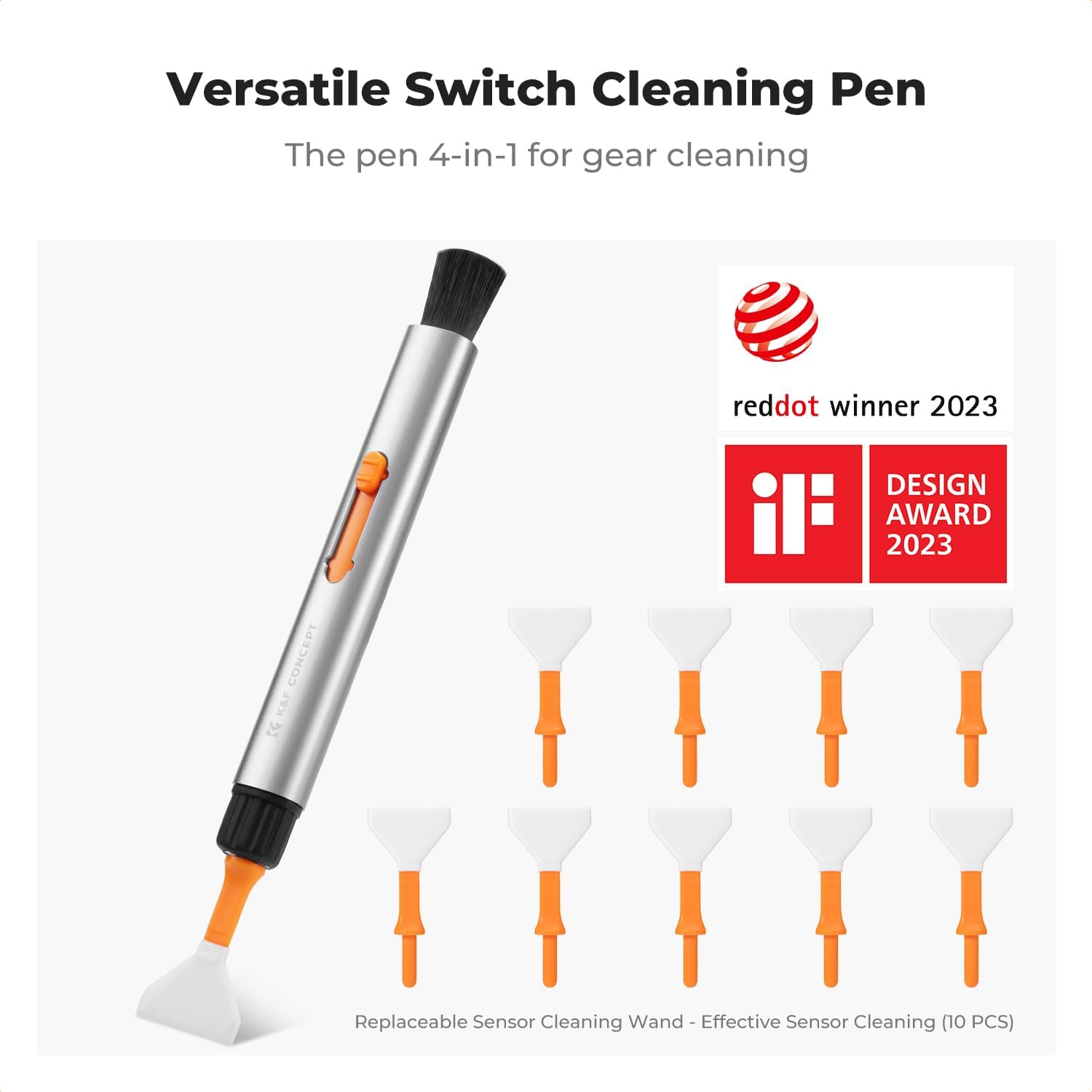 32-in-1 Pro Camera Cleaning Kit for Professional Photographers | Replaceable Lens Pen, Safe For Devices, Fast Dry