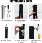 Keg Tower Insulator, Beer Tower Cooler Cover for 3" Single Tap