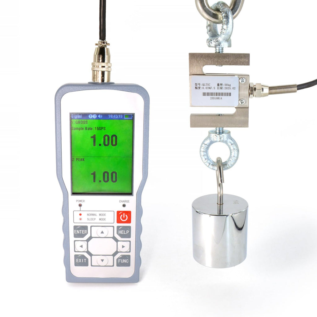 Digital Force Gauge with S Type Load Cell, 0-5T