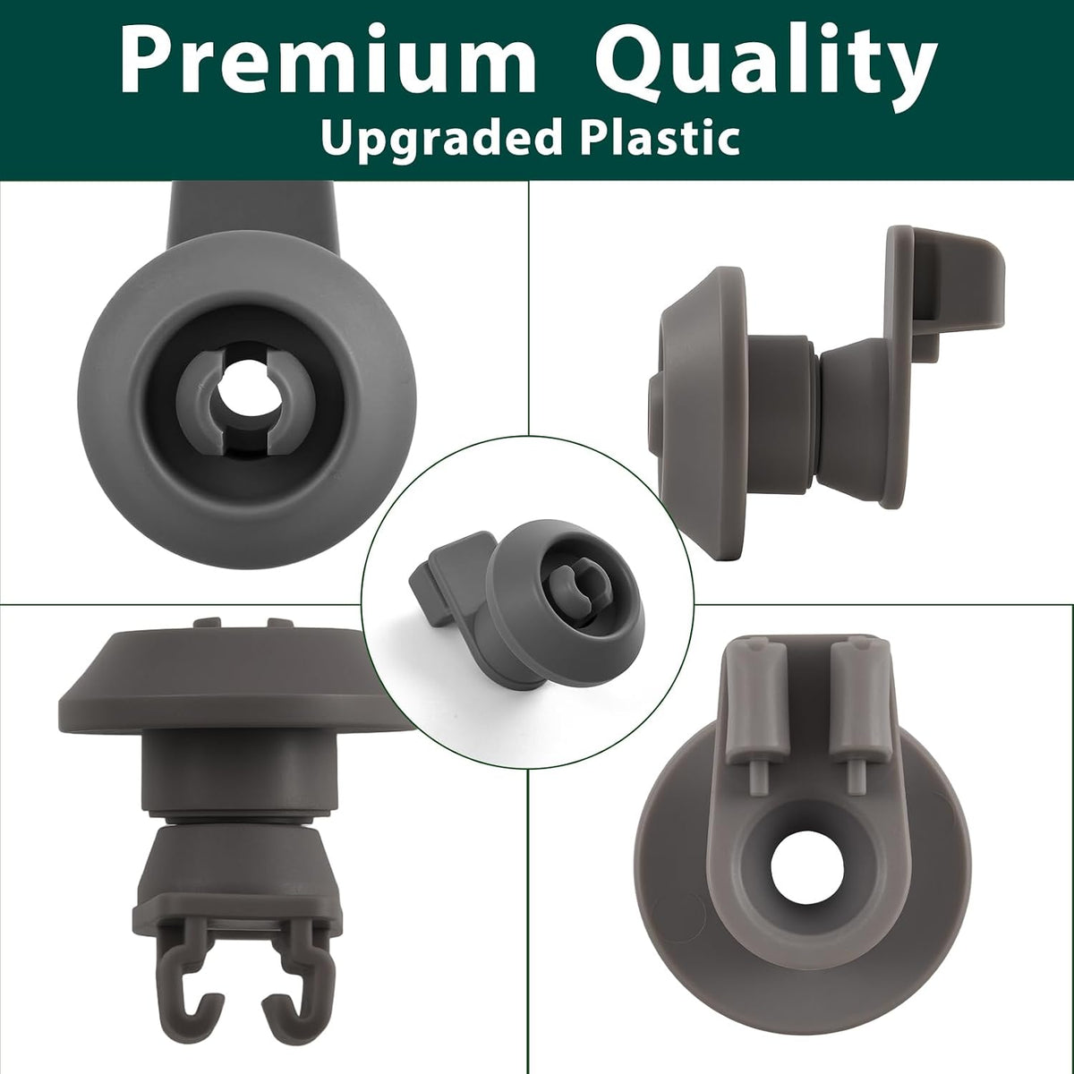 154522902 Dishwasher Wheels Replacement Parts for Frigidaire Dishwasher Dishrack Rollers Bracket Kit Upper Rack Wheel Rollers Frigidaire Kenmore FFCD2413US4A FBD2400KB12B Top Drawer Wheels 4 Pcs