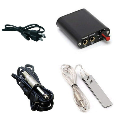 Mini Power Supply Kit Clip Cord Steel Foot Pedal for Makeup Tattoo Accessory
