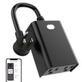 WiFi Outdoor Smart Plug, Smart Plugs that Work with Google Home for Voice Control, Wireless Remote APP Control Smart