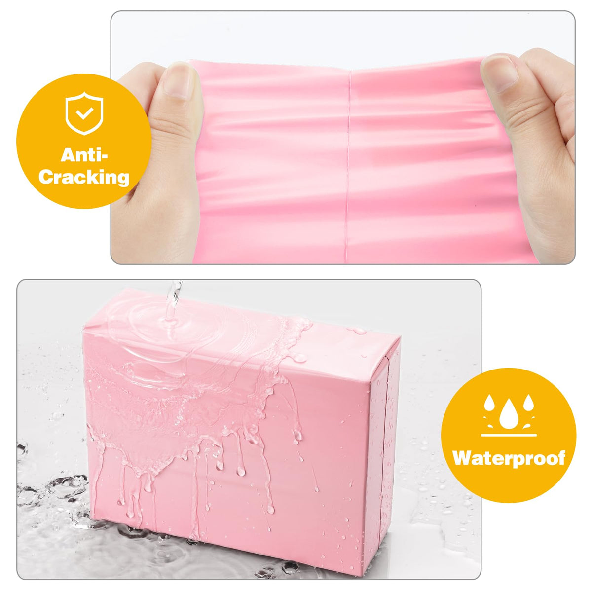 Light Pink 12x15.5 Poly Mailers Large for Small Business, 200pcs
