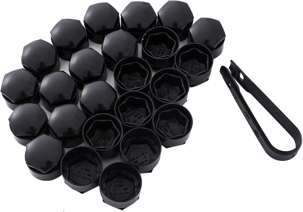 Lug Nut Covers Wheel Center Caps Tire Screw Cap for Audi A1 A3 A4 A5 A6 A7 A8 Q2 Q3 Q5 Q7 S5 TT 24PCS+Disassembly Tool