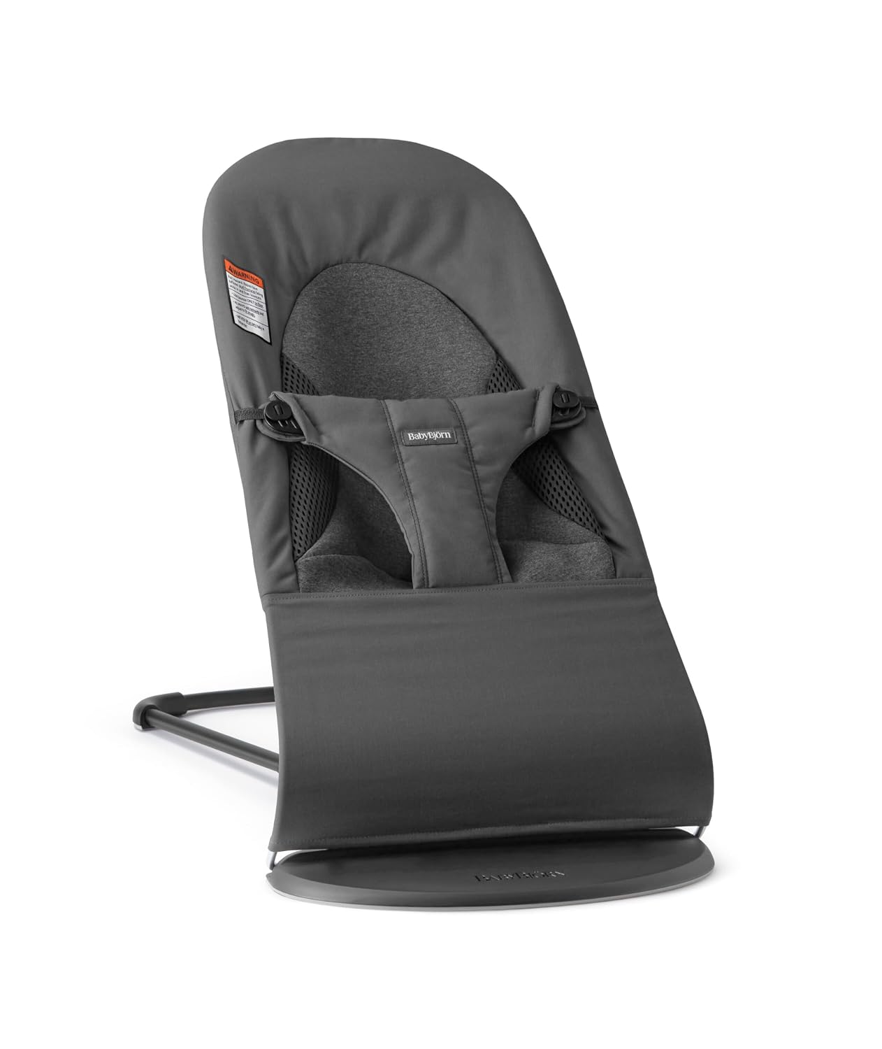 Bouncer Balance Soft, Dark Gray, Woven/Jersey, Tri-Fabric | 2-in-1 Adjustable Baby Bouncer Seat and Toddler Chair