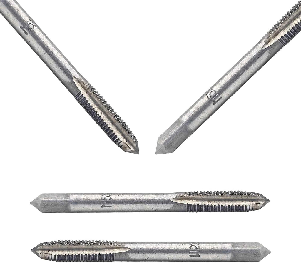 2PCS M5 X 0.8 Metric Hand Tap, Steel Threading Tool for Internal Thread Cutting and Repair